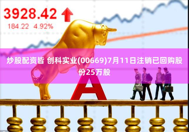 炒股配资皆 创科实业(00669)7月11日注销已回购股份25万股